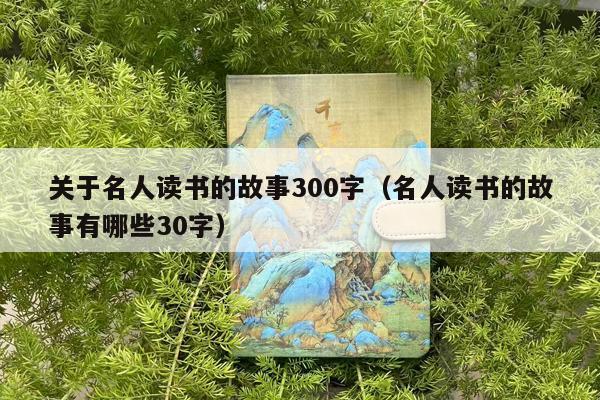 关于名人读书的故事300字（名人读书的故事有哪些30字）