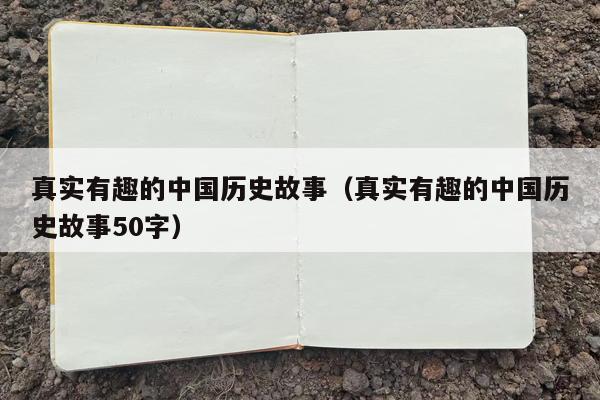 真实有趣的中国历史故事（真实有趣的中国历史故事50字）