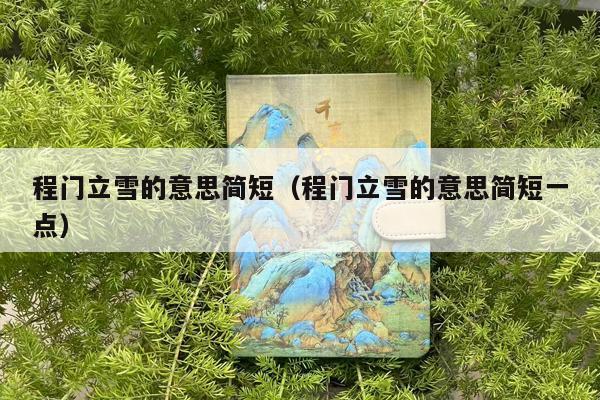 程门立雪的意思简短（程门立雪的意思简短一点）