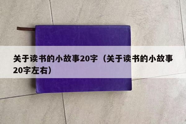 关于读书的小故事20字（关于读书的小故事20字左右）