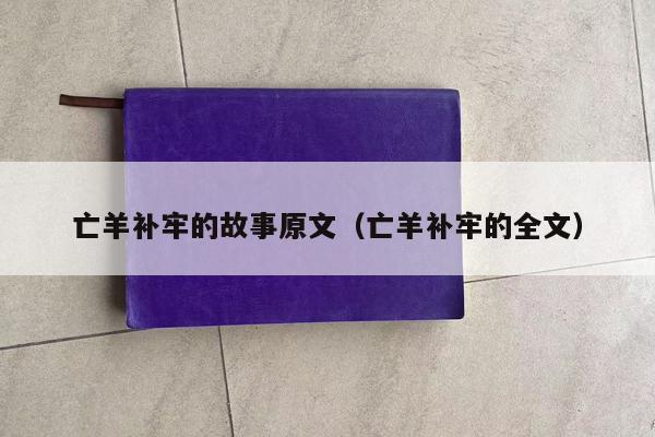 亡羊补牢的故事原文（亡羊补牢的全文）