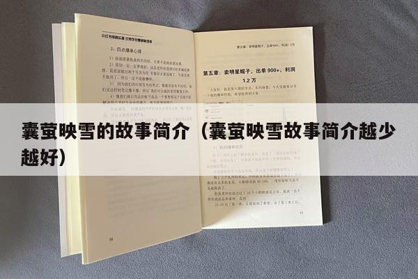 囊萤映雪的故事简介（囊萤映雪故事简介越少越好）