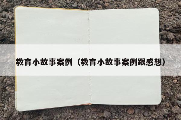 教育小故事案例（教育小故事案例跟感想）