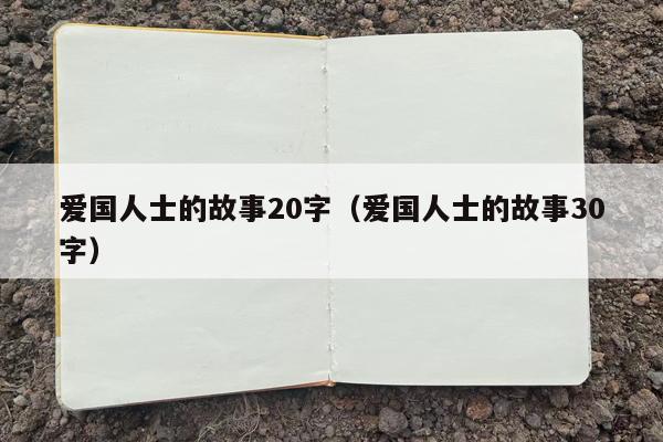 爱国人士的故事20字（爱国人士的故事30字）